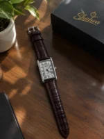 Cartier Tank Style Classic Roman Numeral Dial Men's Luxury Watch with Box - Image 3