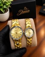 Shahva Gold Couple Watches – Elegant Matching Timepieces